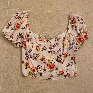 Audrey 34 Floral Print crop top